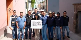 Roberto Cabrera supervisa rehabilitación de la calle Luis Montañez en el Centro Histórico