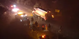 Controlan fuerte incendio en zona cerril de La Llave, San Juan del Río