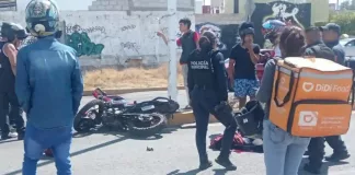 Motociclista grave tras accidentarse en la colonia Haciendas