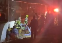 Movilización de cuerpos de emergencia en SJR por caída de mujer en mirador