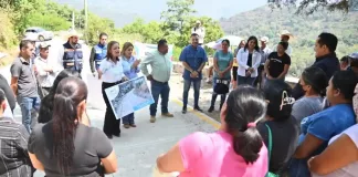 Constatan obras de reconstrucción en caminos de Pinal de Amoles