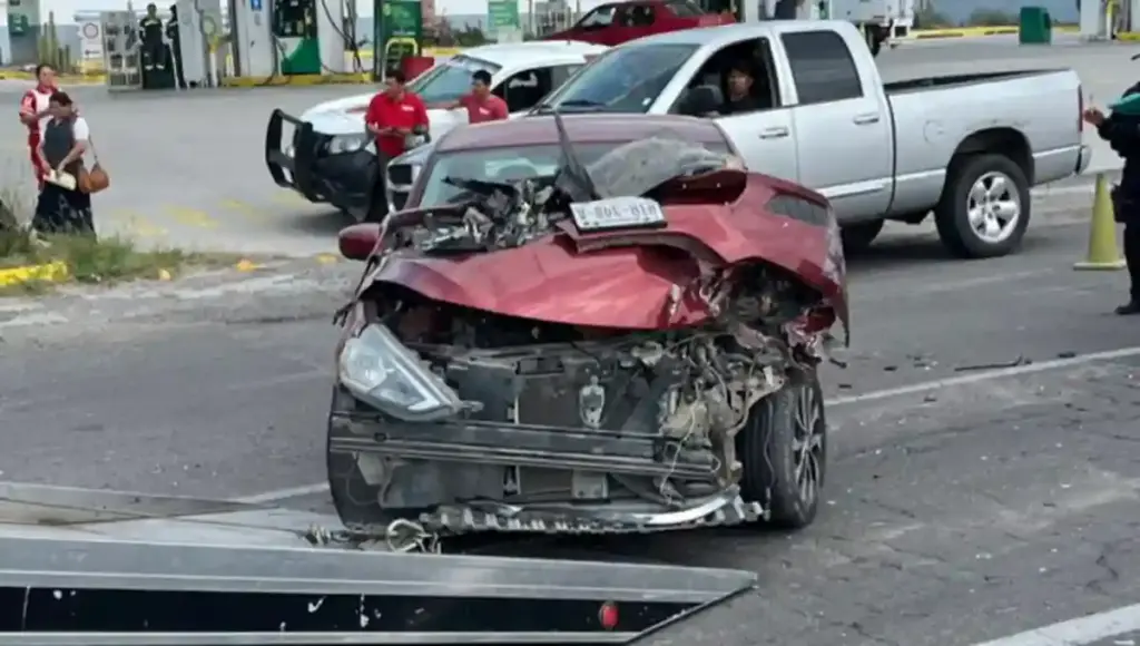 Debido al accidente, la circulación se redujo a un solo carril