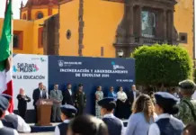 Realizan ceremonia de Incineración de Banderas y Abanderamiento de Escoltas
