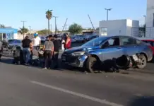 Motociclista resulta herido tras impacto contra vehículo