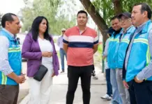 Roberto Cabrera entrega trabajos de mejoramiento de acceso a La Estancia