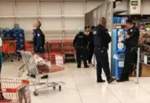 Detienen a dos personas por presunto robo fardero en Chedraui de SJR