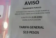 Sorprenden avisos de incremento de tarifas en el transporte público
