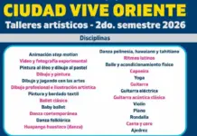 Anuncian inscripciones y reinscripciones a talleres de Casa de Cultura y Ciudad Vive Oriente