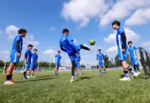 Convive Gobernador con participantes de la Clínica de Fútbol Indereq 2026