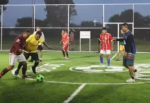 Inauguran autoridades cancha de fútbol 5 en La Fuente, Tequisquiapan