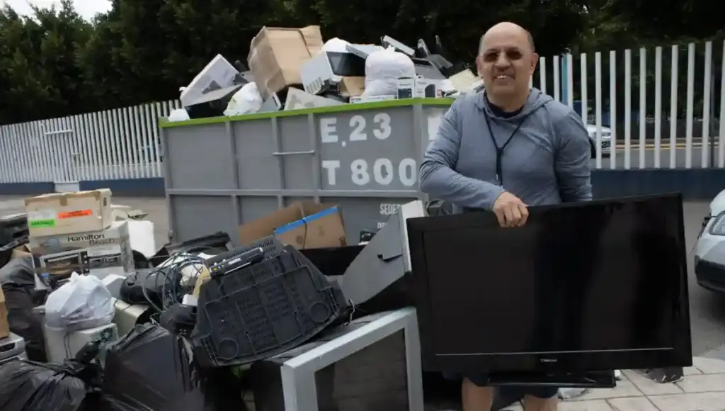 Se recolectaron más de cuatro contenedores de aparatos electrónicos y alrededor de 250 kilogramos de PET.