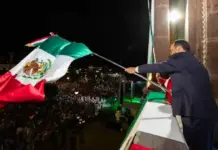 Roberto Cabrera encabeza ceremonia del Grito de Independencia en San Juan del Río