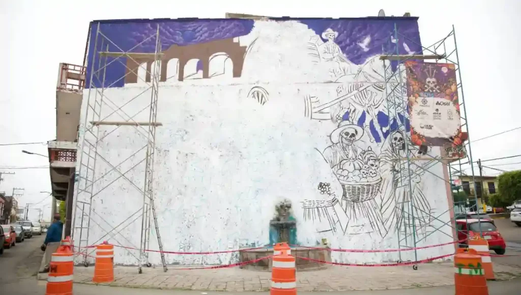 El mural busca resaltar los símbolos, la cultura y las tradiciones del municipio