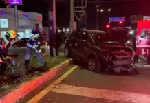 Imprudencia al volante: Conductor se pasa el alto y es embestido por tráiler
